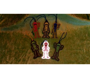 Stickserie - Happy Skulls inkl. Anhänger